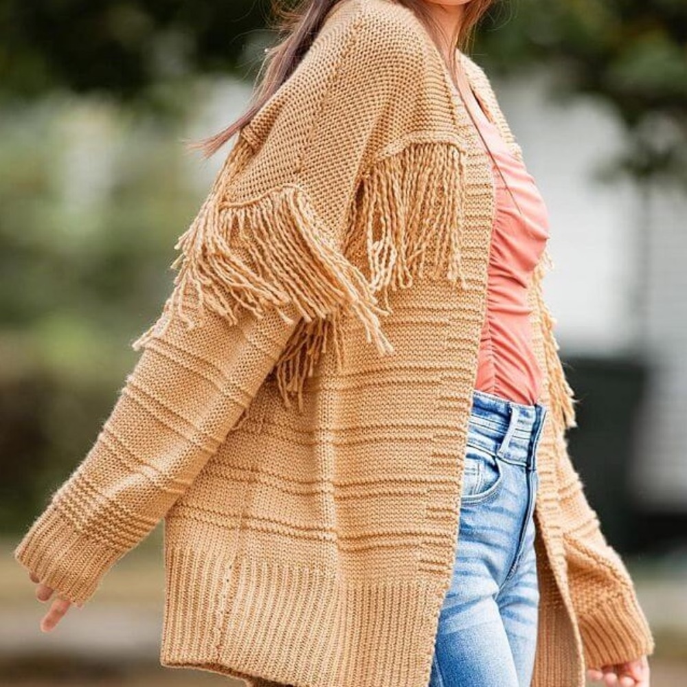 NWT Women’s Willow & Root by Buckle Camel Colored Cardigan Size M